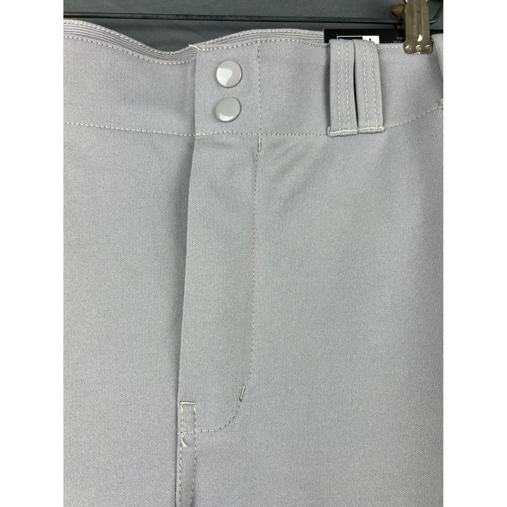 Champro MVP Open Bottom Baseball Pants Mens L Grey Black NWT BP41U Piped Stripe - Picture 2 of 13